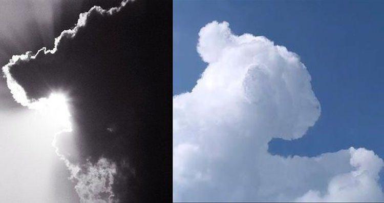 pareidolia - przykład chmura