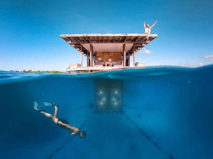 Zanzibar podwodny hotel Manta Resort