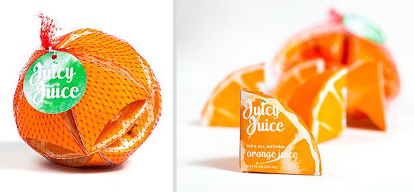 niezwykłe opakowania sok pomarańczowy
