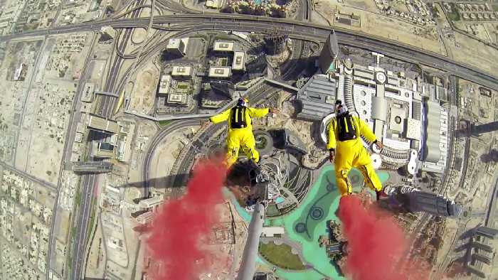skydive dubaj skok z najwyższego budynku świata