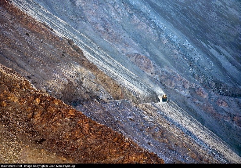 Kolejka 2850 m nad poziomem morza w Chile