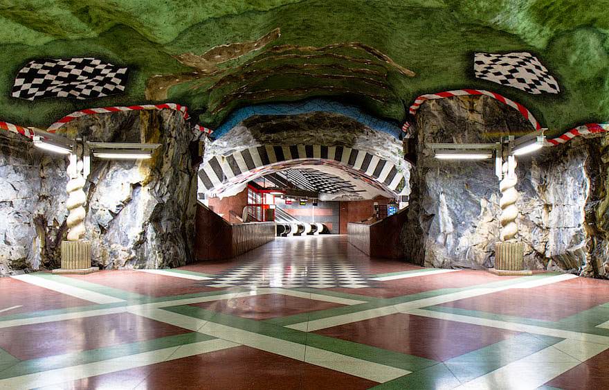 Niesamowite Metro w Sztokholmie