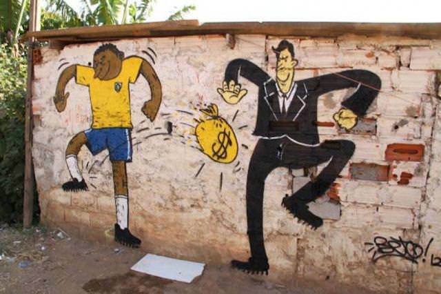 Street art przeciwko mistrzostwom świata