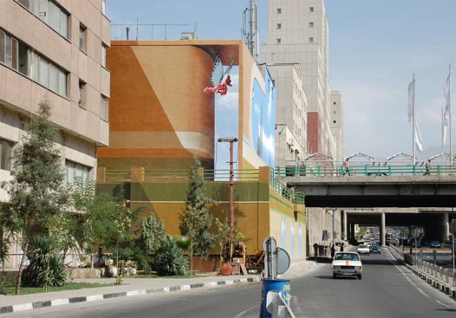 Murale w Teheranie