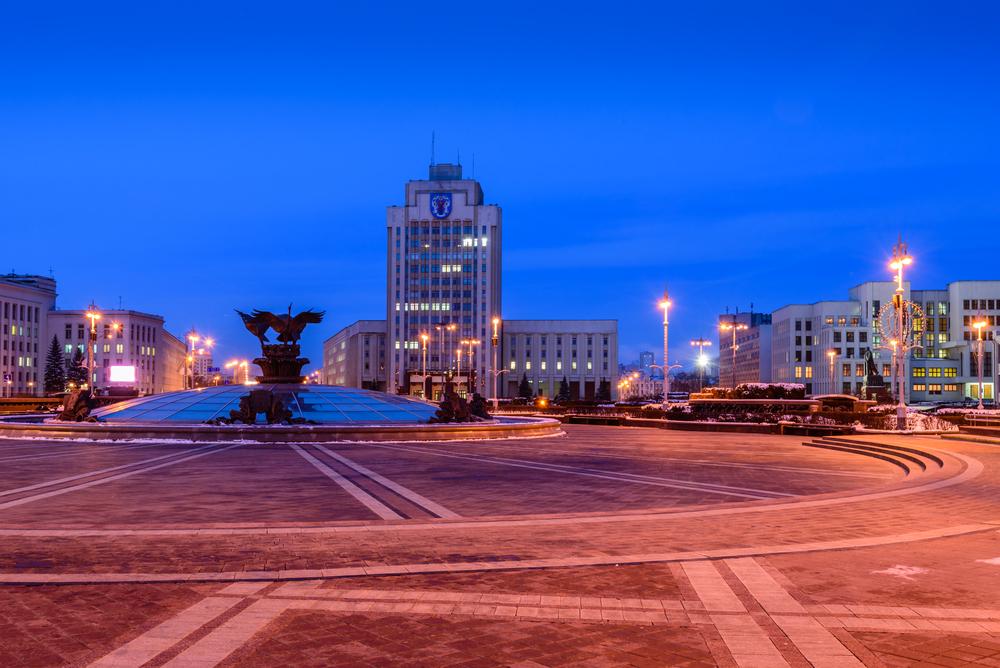 Plac Niepodległości w Mińsku