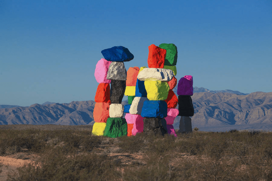 Skały rzeźba Nevada