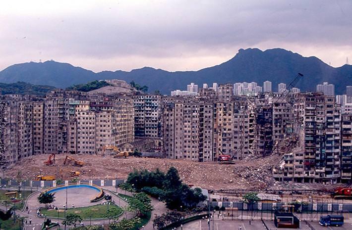 Kowloon - rozbiórka dzielnicy