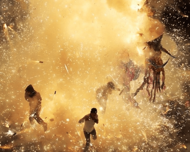 Festiwal w Tultepec, fajerwerki