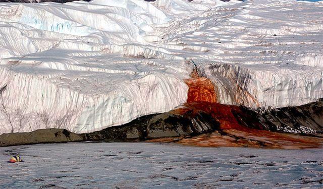 Krwawy wodospad na Antarktydzie