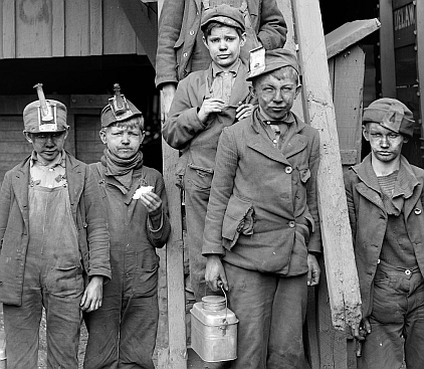 Dzieci pracujące w angielskich kopalniach