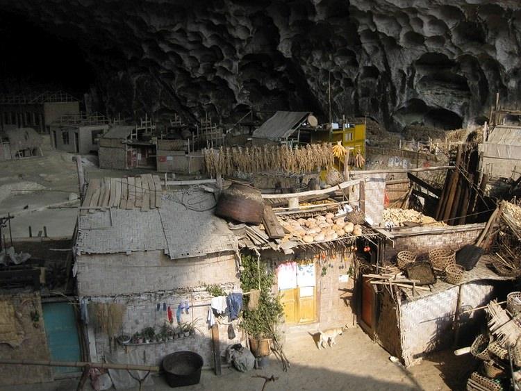 Zhongdong - wioska w środku jaskini