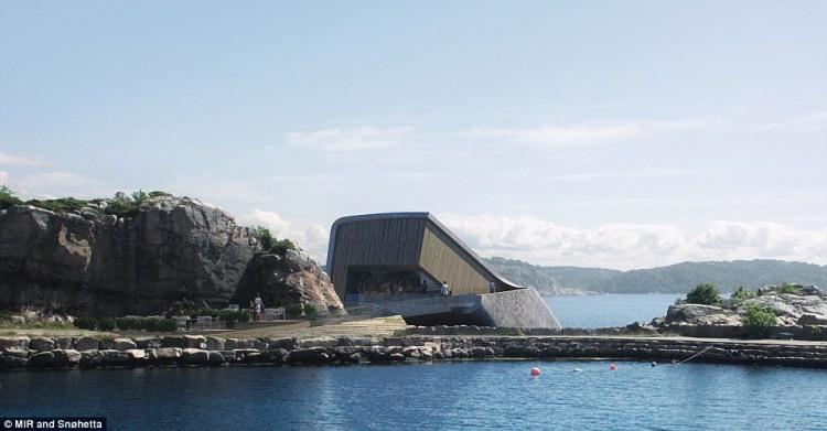 Podwodna restauracja w Norwegii