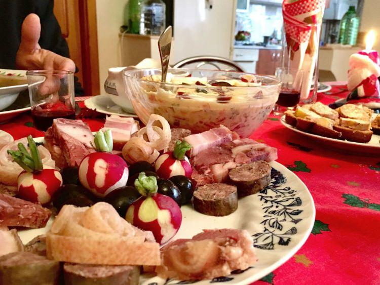 świąteczna kolacja we Francji