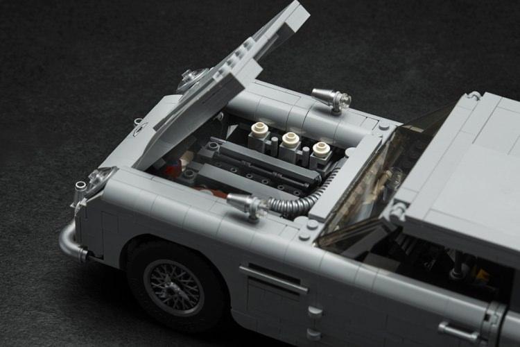 Aston Martin DB5 - samochód Jamesa Bonda zrobiony z klocków LEGO