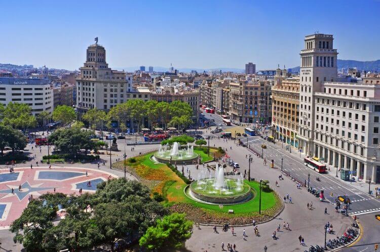Plac Kataloński w Barcelonie