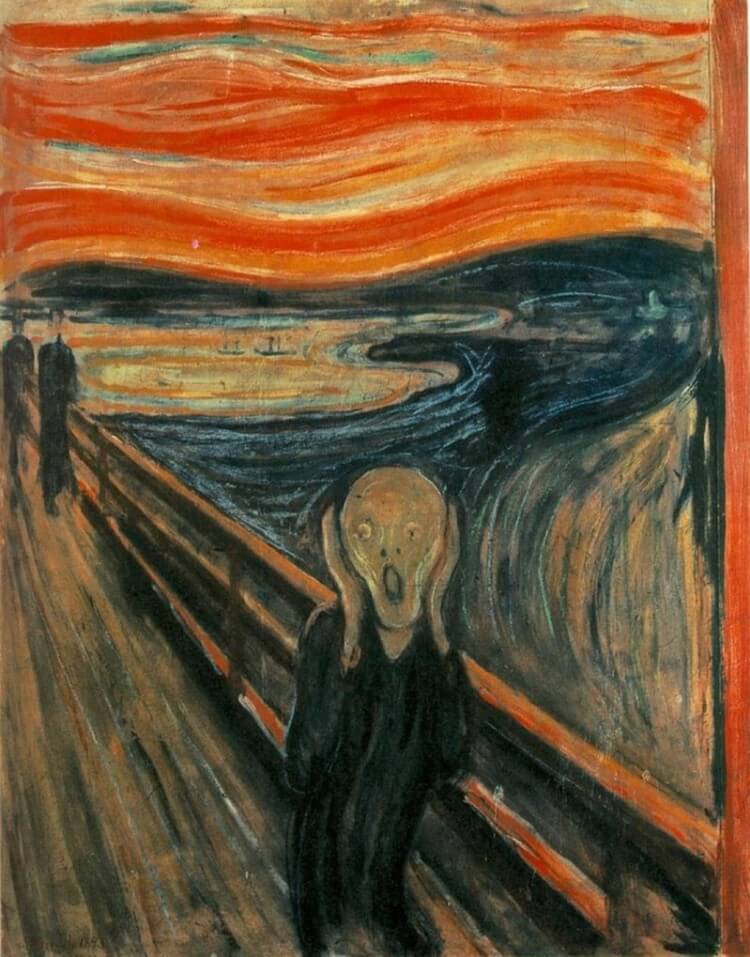 Krzyk Edward Munch Jeden Z Najbardziej Znanych Obraz w Na wiecie