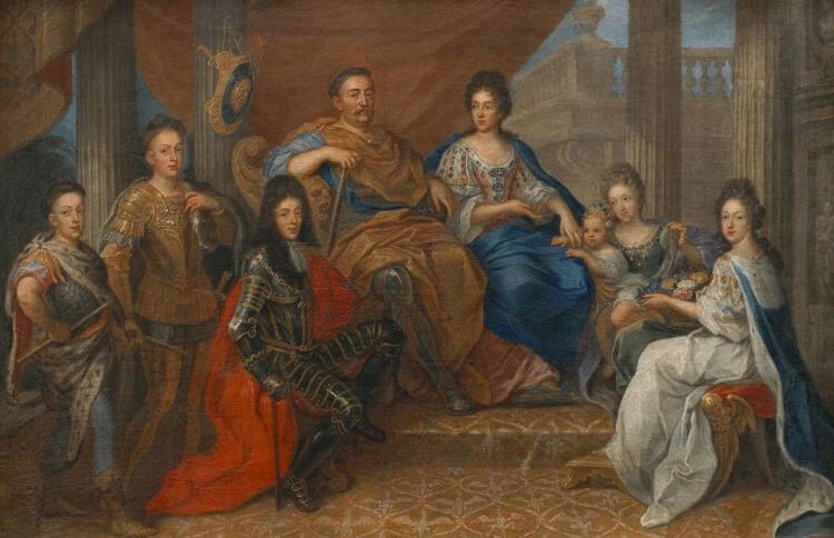 Jan III Sobieski z rodziną