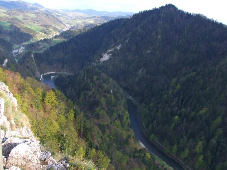 przełom Dunajca w Pieninach