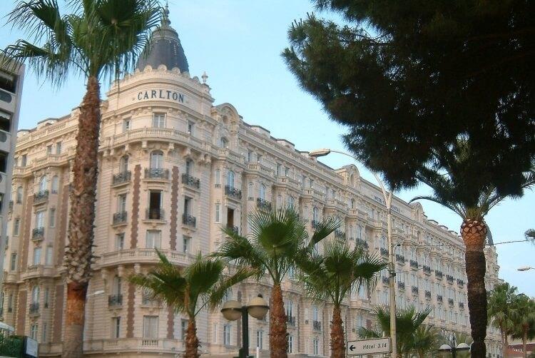 Carlton Intercontinental Hotel w Cannes