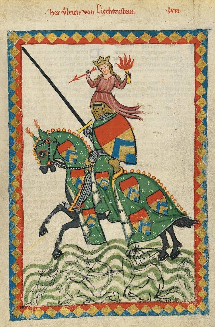 Ulryk von Liechtenstein średniowieczny rycerz