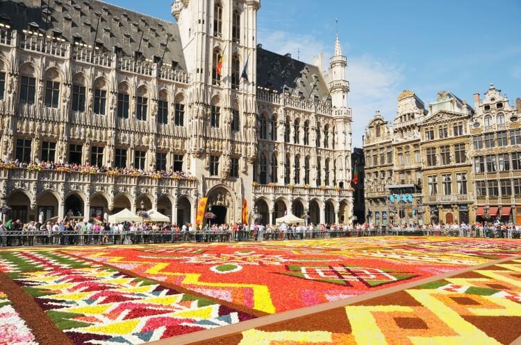 Bruksela - dywan z kwiatów