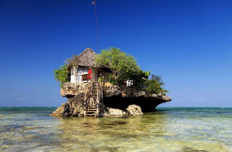 restauracja the Rock na Zanzibarze